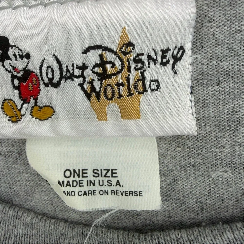 Vintage Disney Walt Disney World Mickey Mouse Sleepshirt Womens 2XL Gray - Picture 6 of 10